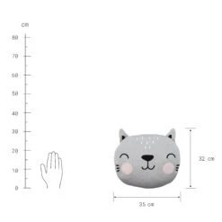 TINY TOWN Kissen Katze L 32 X B 35cm 10 TINY TOWN Kissen Katze L 32 X B 35cm -Bestes Möbelhaus Geschäft 10228086 3