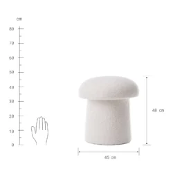 TODDYHocker Aus Teddystoff -Bestes Möbelhaus Geschäft 10228250 3