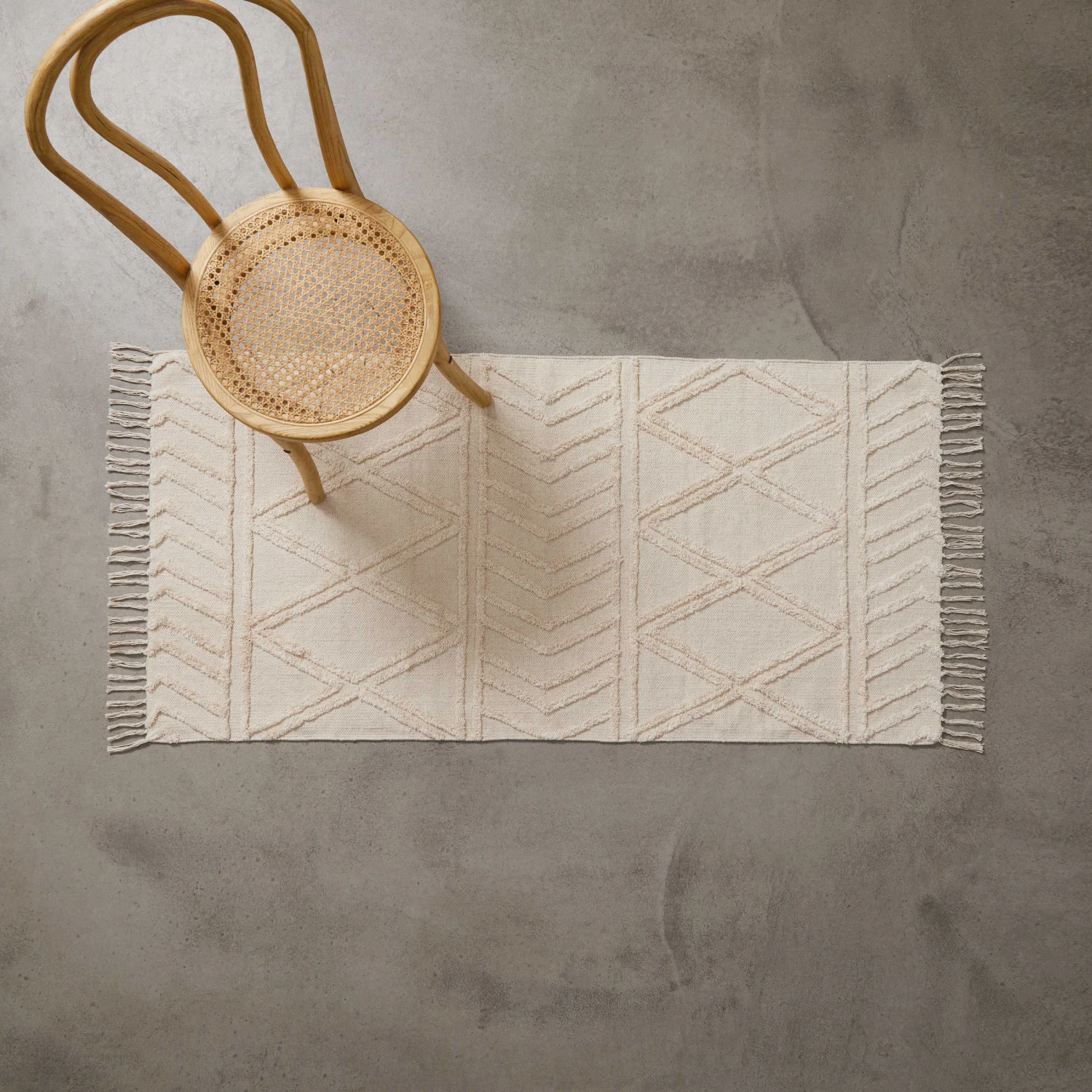 COTTON WAY Läufer Raute L 140 X B 70cm 2 COTTON WAY Läufer Raute L 140 X B 70cm – Bild 2