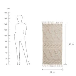 COTTON WAY Läufer Raute L 140 X B 70cm 8 COTTON WAY Läufer Raute L 140 X B 70cm -Bestes Möbelhaus Geschäft 10228307 2