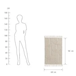 COTTON WAYTeppich Bögen L 60 X B 90cm -Bestes Möbelhaus Geschäft 10228309 3