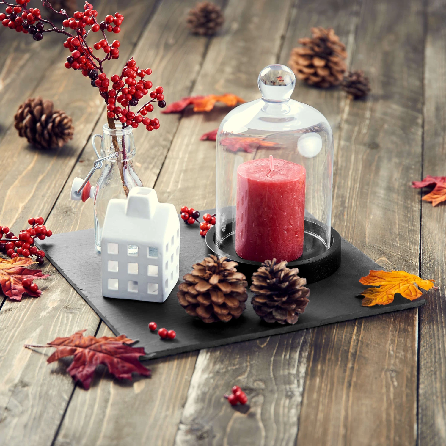 PLATEAU Schieferuntersatz B 30 X T 30cm 2 PLATEAU Schieferuntersatz B 30 X T 30cm – Bild 2