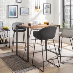 HALLUND Barstuhl 2er-Set -Bestes Möbelhaus Geschäft 71000428 2