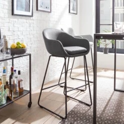 HALLUND Barstuhl 2er-Set -Bestes Möbelhaus Geschäft 71000428 3