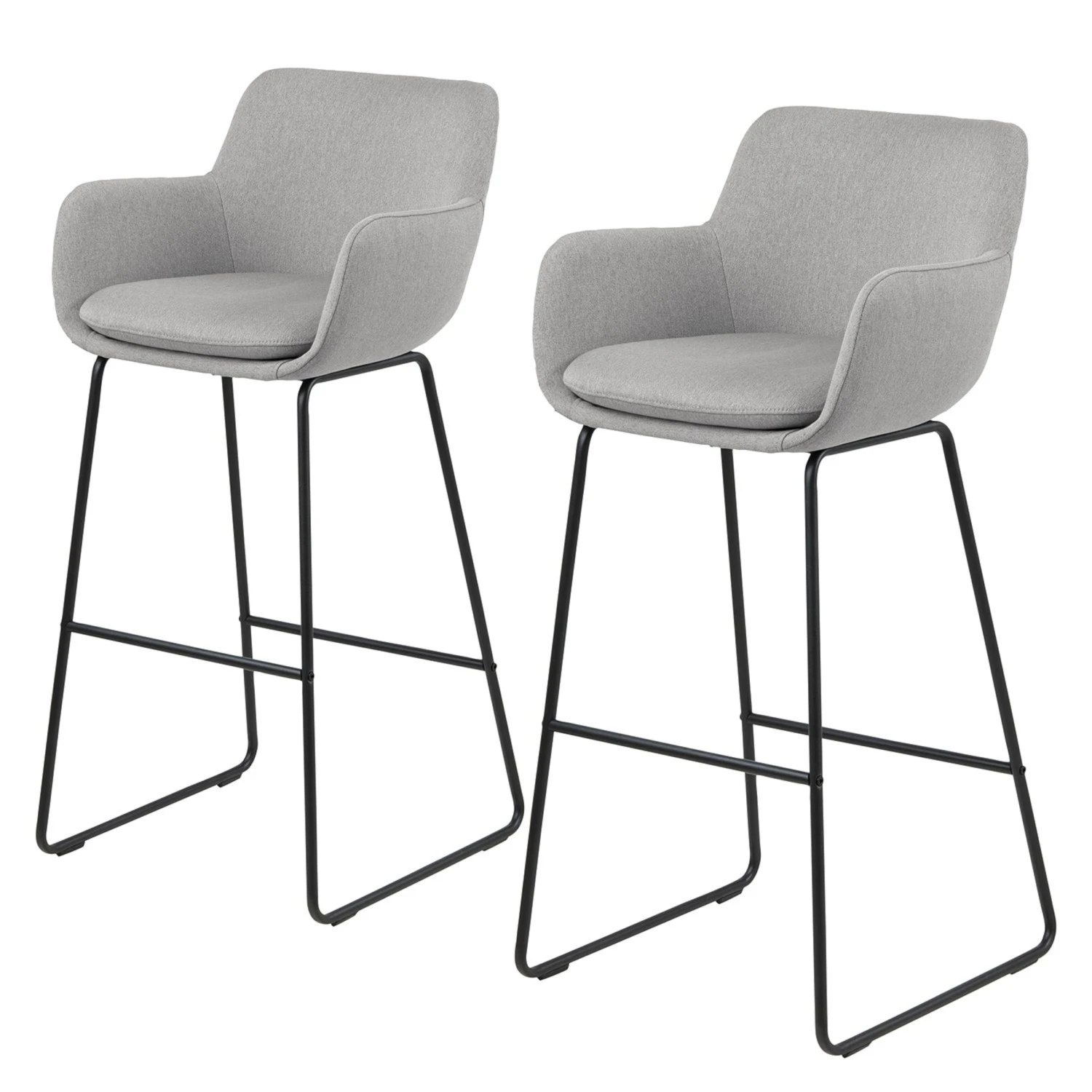 BORRIS Barstuhl 2er-Set 1 BORRIS Barstuhl 2er-Set