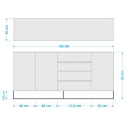 NOZZA Sideboard -Bestes Möbelhaus Geschäft 71000555 16