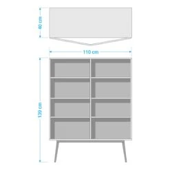 DANICA Highboard -Bestes Möbelhaus Geschäft 71000704 8