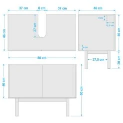 LINDHOLM Waschbeckenunterschrank -Bestes Möbelhaus Geschäft 71000713 12