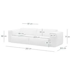HUDSON Sofa 3-Sitzer -Bestes Möbelhaus Geschäft 71000800 7