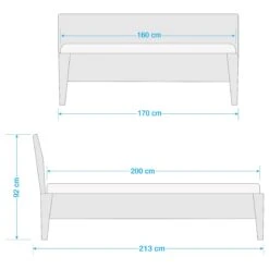 LAYAWOOD Massivholzbett -Bestes Möbelhaus Geschäft 71000889 11
