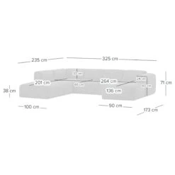 HUDSON Wohnlandschaft Mit Longchair Davorstehend Rechts / Ottomane Links Echtleder 21 HUDSON Wohnlandschaft Mit Longchair Davorstehend Rechts / Ottomane Links Echtleder -Bestes Möbelhaus Geschäft 71000946 10