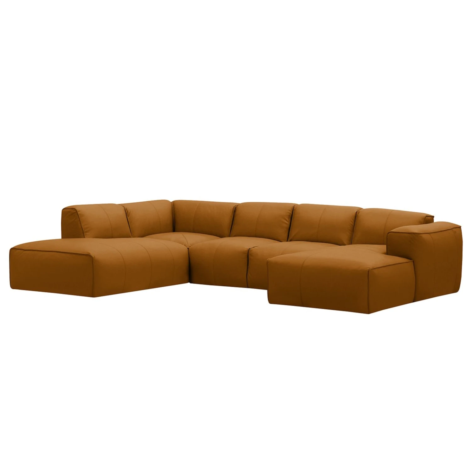 HUDSON Wohnlandschaft Mit Longchair Davorstehend Rechts / Ottomane Links Echtleder 1 HUDSON Wohnlandschaft Mit Longchair Davorstehend Rechts / Ottomane Links Echtleder