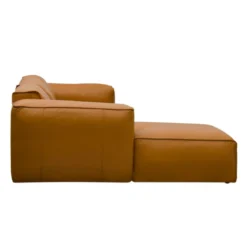HUDSON Ecksofa 3-Sitzer Mit Longchair Davorstehend Links Echtleder -Bestes Möbelhaus Geschäft 71000973 4