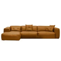 HUDSON Ecksofa 3-Sitzer Mit Longchair Davorstehend Links Echtleder -Bestes Möbelhaus Geschäft 71000984 3 fcc380e9 a0da 434a b623 30de167642c9