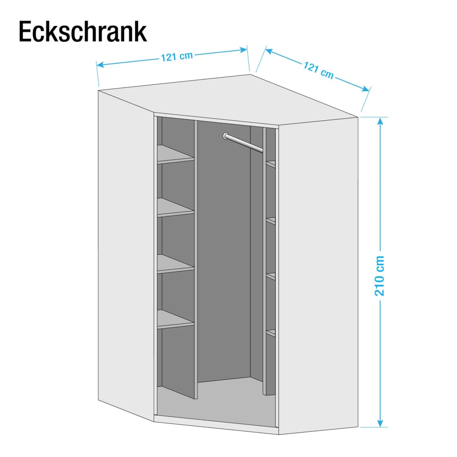 KIYDOO Eckschrank 4 KIYDOO Eckschrank – Bild 4
