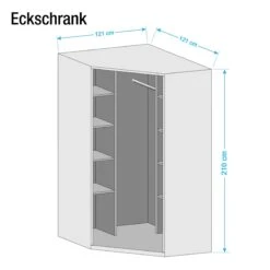 KIYDOO Eckschrank Landhaus -Bestes Möbelhaus Geschäft 71000993 3