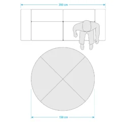 CHIEKO Juteteppich -Bestes Möbelhaus Geschäft 71001043 8