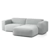 HUDSON Ecksofa 1,5-Sitzer Mit Longchair Davorstehend Rechts
