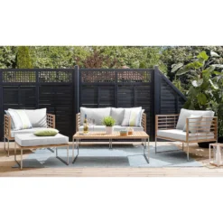 TEAKLINE Lounge-Set 6-tlg. -Bestes Möbelhaus Geschäft 71001277 11