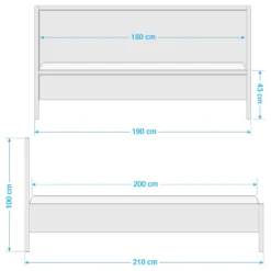 SIAWOOD Massivholzbett -Bestes Möbelhaus Geschäft 71001385 13