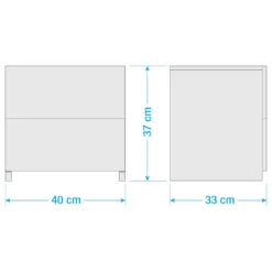 ZOEWOOD Nachtkommode -Bestes Möbelhaus Geschäft 71001400 10