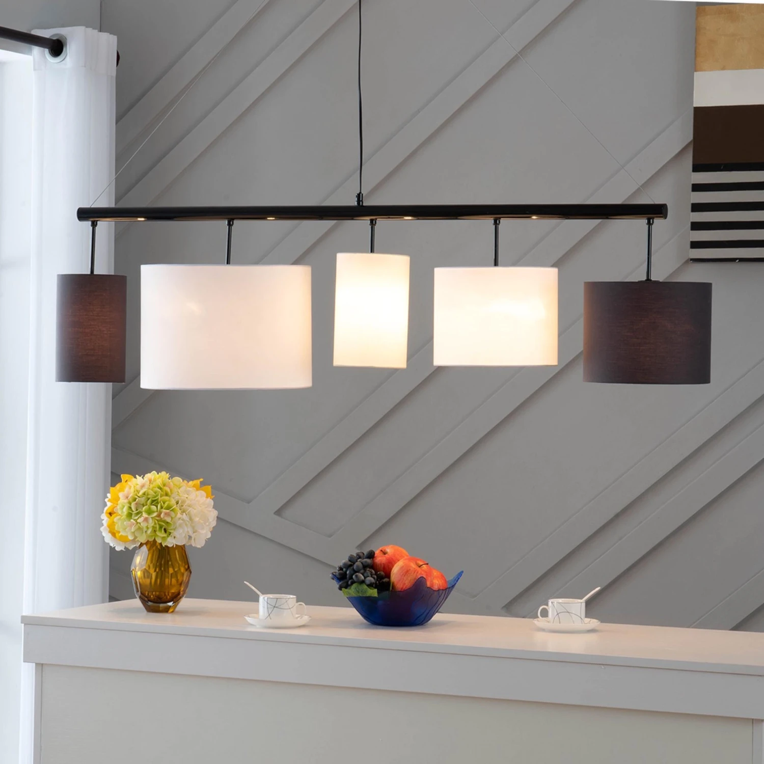 KAMIA Pendelleuchte 5-flammig 2 KAMIA Pendelleuchte 5-flammig – Bild 2