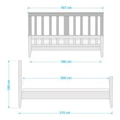 LAVALLE Massivholzbett -Bestes Möbelhaus Geschäft 71001479 15