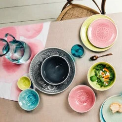 SUMATRA 4x Teller Ø25cm -Bestes Möbelhaus Geschäft BUN00696 6