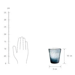 WATER COLOUR 4x Gläser Mit Luftblasen 290ml -Bestes Möbelhaus Geschäft BUN00881 2