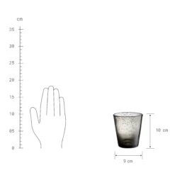 WATER COLOUR 4x Gläser Mit Luftblasen 290ml -Bestes Möbelhaus Geschäft BUN00882 2