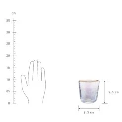 SMERALDA 6x Gläser Mit Goldrand 280ml -Bestes Möbelhaus Geschäft BUN00920 3