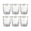 UPSCALE 6x Gläser Mit Goldrand 345ml