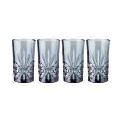 CRYSTAL CLUB 4x Longdrinkgläser 330ml -Bestes Möbelhaus Geschäft BUN00951