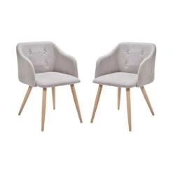 ROCK 'N' SOUL Stuhl 2er-Set Grau