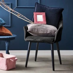 VELVET Stuhl Samt 2er-Set Grau -Bestes Möbelhaus Geschäft BUN01301 3