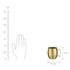 MOSCOW MULE 4x Becher Glänzend 470ml -Bestes Möbelhaus Geschäft BUN01349 1