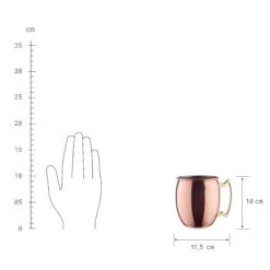 MOSCOW MULE 4x Becher Glänzend 470ml -Bestes Möbelhaus Geschäft BUN01350 3