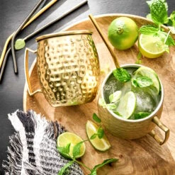 MOSCOW MULE 4x Becher Gehämmert 470ml -Bestes Möbelhaus Geschäft BUN01351 1