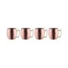 MOSCOW MULE 4x Becher Gehämmert 470ml