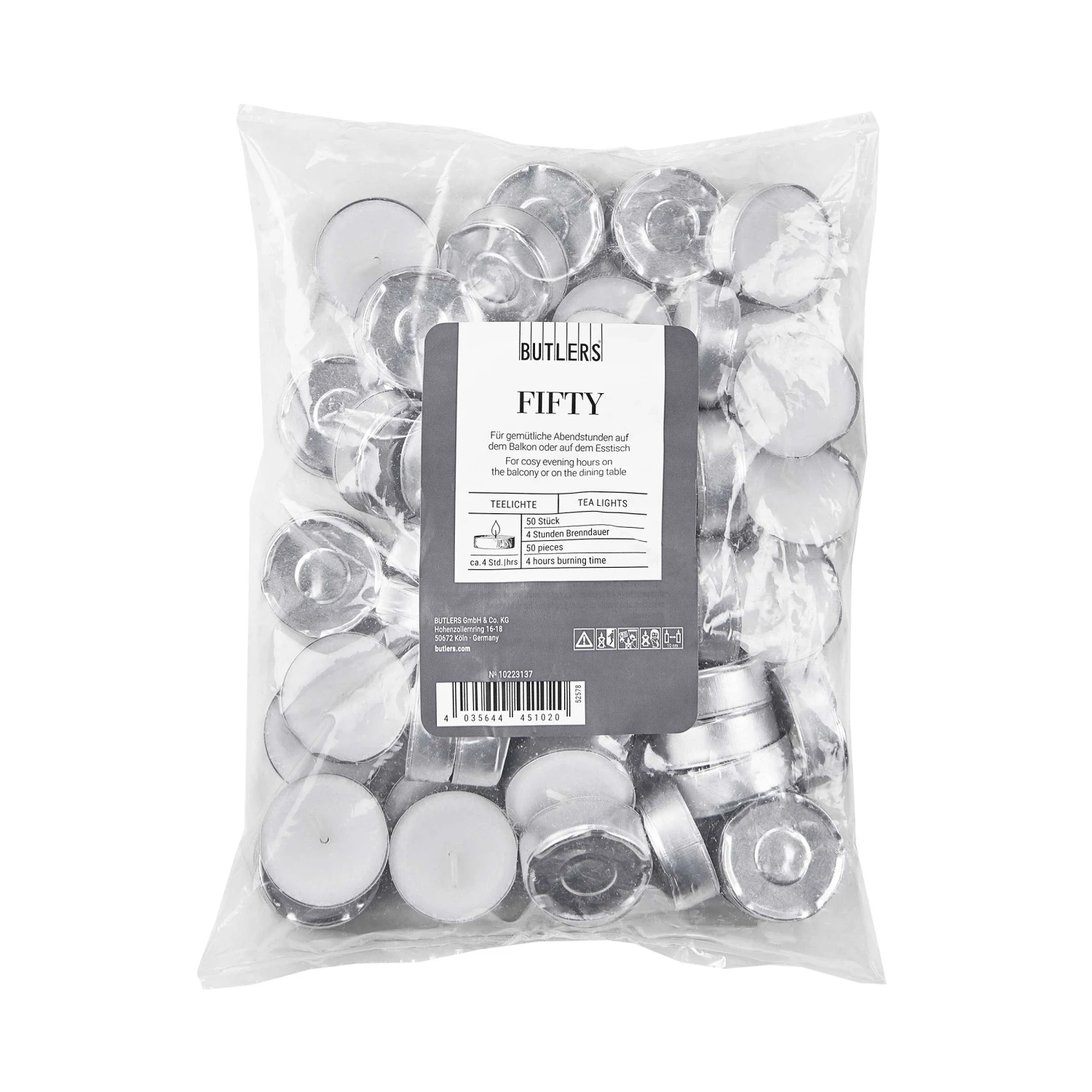 FIFTY 4x 50er Teelichte 1 FIFTY 4x 50er Teelichte