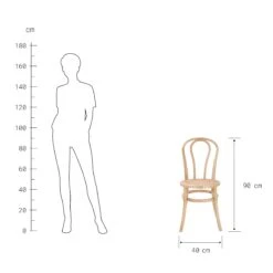 WIENER MELANGE Stuhl 4er-Set -Bestes Möbelhaus Geschäft BUN01370 3