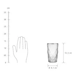 UPSCALE 6x Longdrinkgläser Mit Silberrand 460ml -Bestes Möbelhaus Geschäft BUN01373 3