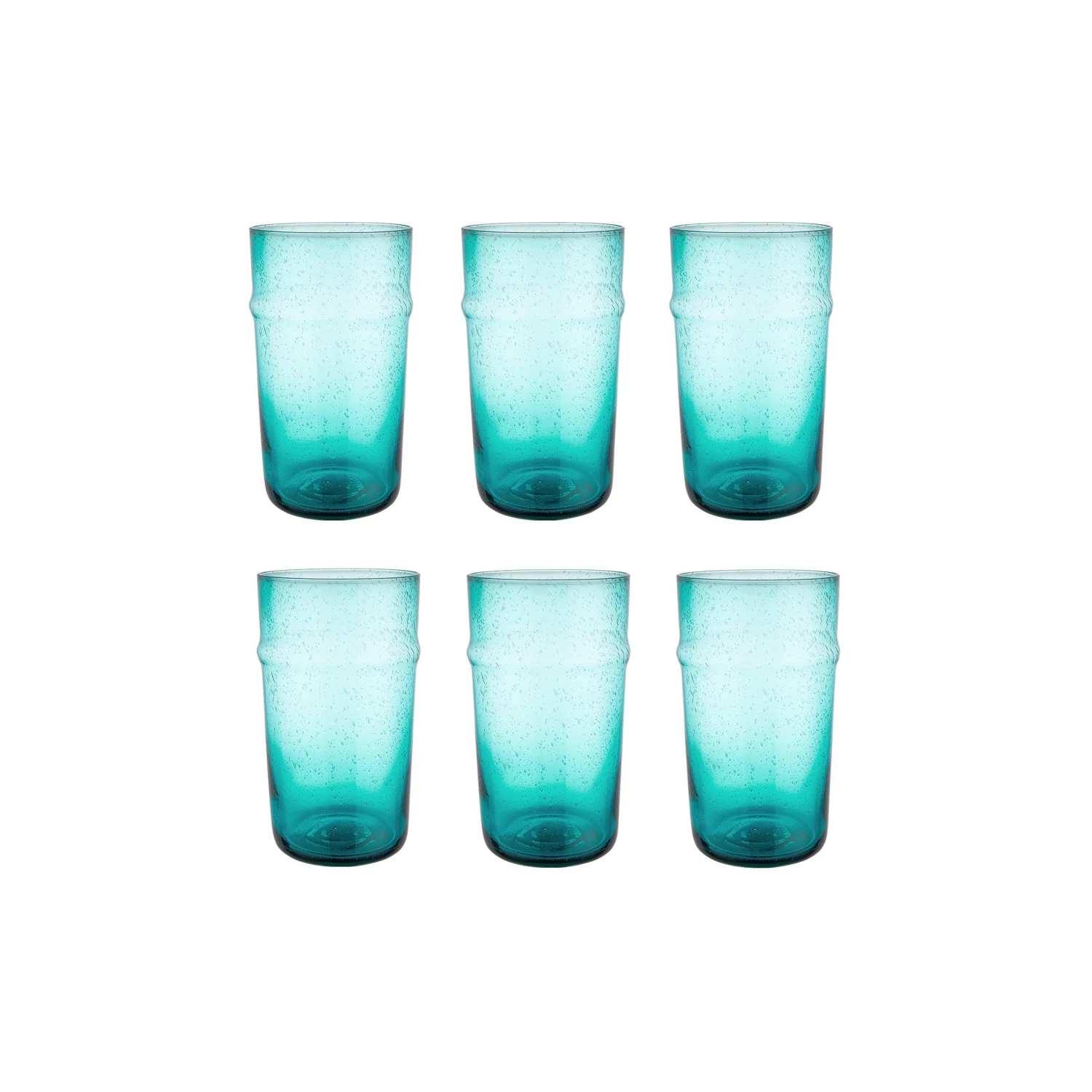 BYRON 6x Gläser Organisch Mit Luftblasen 480ml 1 BYRON 6x Gläser Organisch Mit Luftblasen 480ml