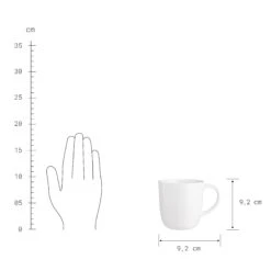 NATIVE 4x Tasse Mit Henkel 300ml -Bestes Möbelhaus Geschäft BUN01527 4