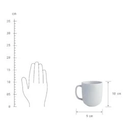 CASA NOVA 4x Tasse Mit Henkel 400ml -Bestes Möbelhaus Geschäft BUN01580 4