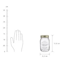 MASON'S 6x Aufbewahrungsgläser 550ml -Bestes Möbelhaus Geschäft BUN01625 3