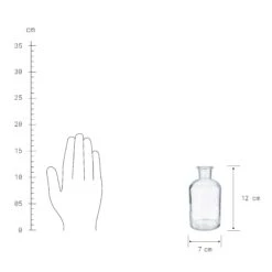 LITTLE LIGHT 4x Dekoflasche Recycling Höhe 12cm -Bestes Möbelhaus Geschäft BUN01632 3