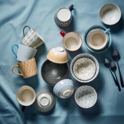 ORNAMENTS 6x Schale Mit Goldrand 520 Ml -Bestes Möbelhaus Geschäft BUN01718 4