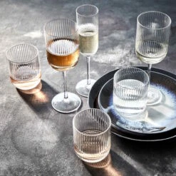 BARON 4x Sektgläser Mit Rillen 200ml 10 BARON 4x Sektgläser Mit Rillen 200ml -Bestes Möbelhaus Geschäft BUN02073 4